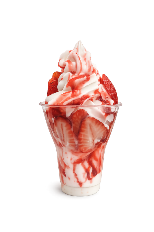 Strawberry sundae