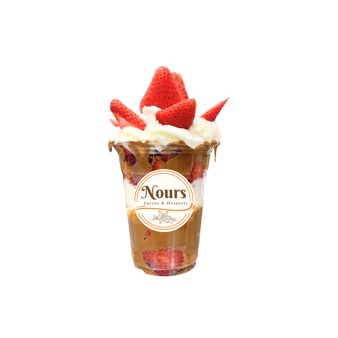 Biscoff strawberry cup