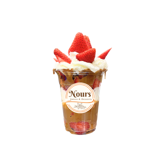 Biscoff strawberry cup